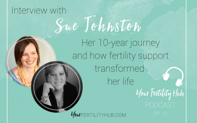 Podcast 10 – Sue’s 10-year TTC journey, getting fertility support and detours through infertility