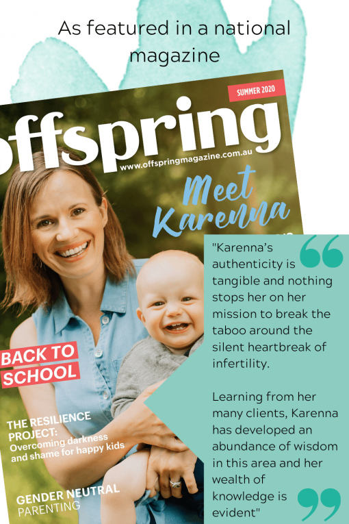 As featured on the cover of national Offspring magazine